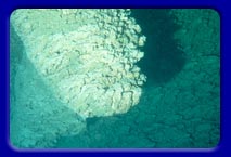 A smaller stalactite in sharks cave